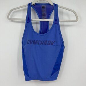 Gymshark Women's Blue Crop-top Athletic work out woman's size small blue